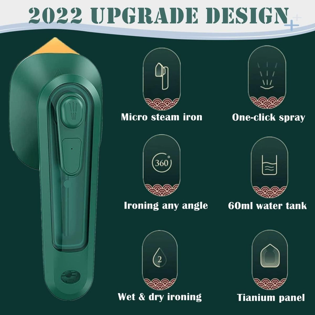 2-in-1 Steam Iron and Steamer for Clothes | Portable, Multi-Functional Garment Steamer and Iron with Quick Heat Technology